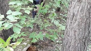 Exhibitionist girl in the forest masturbated for sex with my girlfriend - IkaSmokS