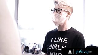 GIRLSWAY - Gorgeous Asian Ember Snow Has A Passionate Interracial Scissoring Fuck With A Hot Blonde