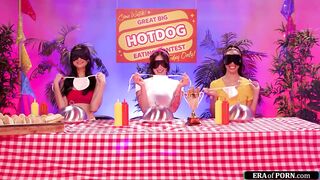 Petite ebony girl fucks two busty babes with a strap on toy (Alexis Tae, Eliza Ibarra, Charlotte Sins, Big Tits, Latina Babe, Big Tits)