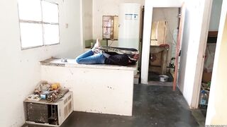 18-Year-Old Female Trickster Gagged In Strict Hogtie With Insane Pantyhose Encasement!