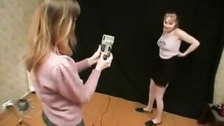 Young Russian girls playing together