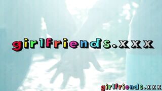 Girlfriends iphone video in changing room before hot lesbian