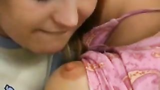 Teenage girls love to handicraft.