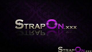 StrapOn Tight European girl fucked by lovely natural latina