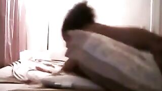 Hot lesbian couple strapon-action