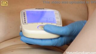 Blonde horny MILF examined and made to cum by filthy doctor Di Devi