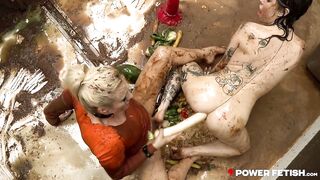 POWER FETISH - Dildo Deepthroat And Eden Ivys Anal Rose (Brittany Bardot)