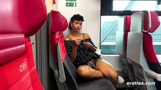 Ersties - Passionate lesbian sex in the train toilet