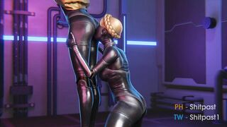 Playing and kissing her ass [Atomic Heart Animation]