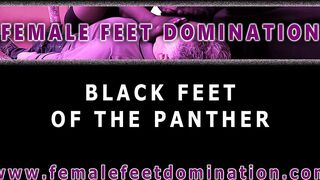 Sabrina Ice interracial lesbian foot worship and gagging with a dominant ebony in leather - Trailer