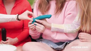 Ersties - 4 Hot Babes Have a Strapon Orgy