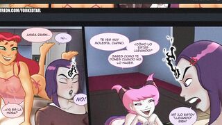 Adult T. Titans Three Horny Female Friends Cartoon Porn Comics