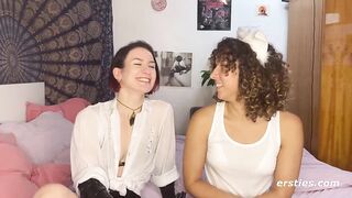 Ersties - Flora takes July hard in hot BDSM play