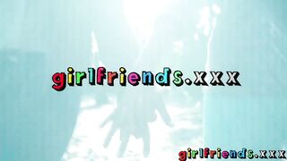 Girlfriends lesbians kiss and eat hairy pussy in the woods (Suzie Carina)