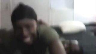 Military lesbian stud taking dick