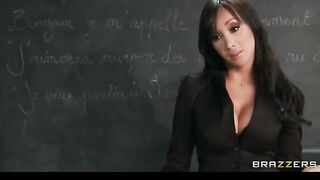 SEXY Asian French teacher Katsuni punishes two slutty students