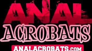 AnalAcrobats Casey Calvert takes a HUGE Dildo