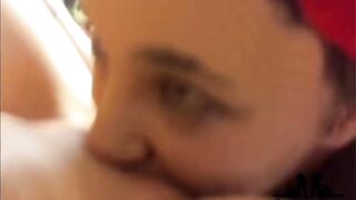 Loud moaning orgasm - real lesbian pussy licking