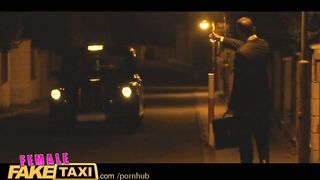 FemaleFaketaxi Busty blonde licks her first pussy