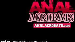AnalAcrobats Tiny Lezbos with HUGE Toys