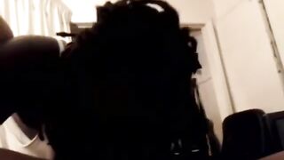 Homegrown lesbian recording herself getting head (pussy & ass licked)