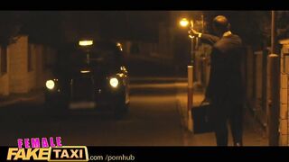 FemaleFakeTaxi Fitness babe stretches her pussy