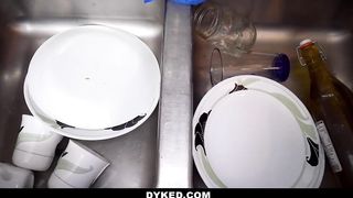 Dyked - Hot Blonde Fucked and Dommed by Roommate