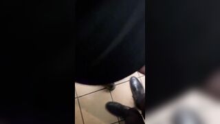 Rough Public Bathroom Stall Fingering - Lesbian Amateur - Secret Fingering - M. Honey