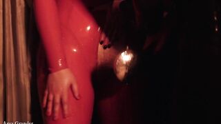 Latex Lesbian Bathroom Petting and Sexual Pleasure