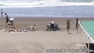 Hot Lesbian Asses on the Beach