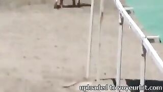 Hot Lesbian Asses on the Beach