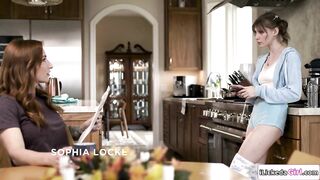 Lesbian teen stepdaughter ass licking busty redhead stepmom (Melody Marks, Sophia Locke, Big Tits, Big Tits, Petite Teen)