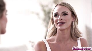 Bestfriends have lesbian foursome with each others girlfriends (Kenna James)