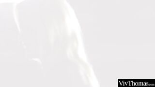 Gorgeous lesbian orgasms as younger lover eats her pussy