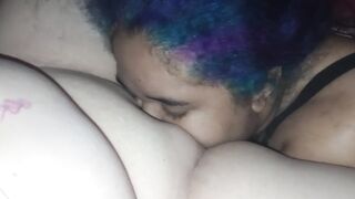 Talking Dirty Lesbian eating pussy together, dirty naughty girl
