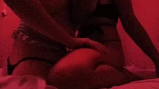 two friends having a pillow fight that ends with hot wet kisses