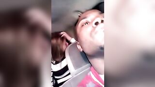 Girls kissing girls in the miami party taxi