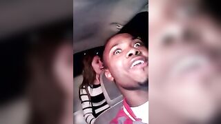 Girls kissing girls in the miami party taxi