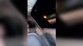 Girls kissing girls in the miami party taxi
