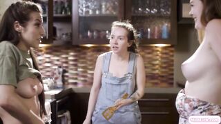 Lesbian apprentice gets her hairy pussy licked on the job (Spencer Bradley, Samantha Reigns)