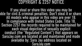 Curvy Cougar Sara Jay Milks TS Foxxy's Pulsating Penis And Gets Cum!