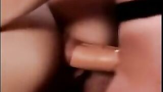 Super hard strap-on fuck in retro xxx