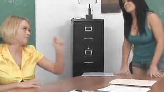 lilith eve gets strapon anal punishment from teacher