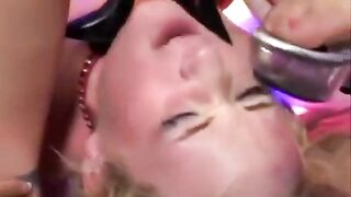 Angry bitches roughly gangbang tight slut