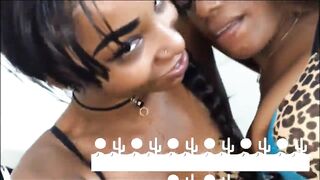 Gorgeous ebony hotties sucking juicy tongues :) enjoy
