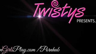 Two blondes, one brunette, one hot leabian trio