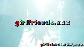 Girlfriends Horse riding hottie makes her lesbian friends pussy wet