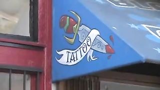 Butch Lesbian Fucks Tattoo Artist