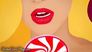 When Girls play - Lesbian pool party threesome