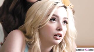Lesbian stepmom fingering then facesitting teen stepdaughter (Lexi Lore, Big Tits, Big Tits)